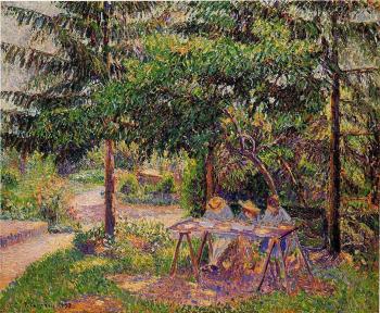 卡米耶 畢沙羅 Children in a Garden at Eragny 卡米耶 畢沙羅 Children in a Garden at Eragny